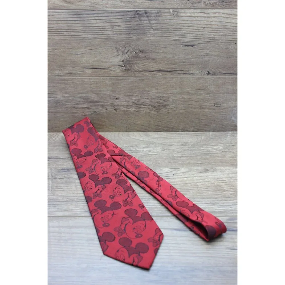 Balancine The Tie Works‎ vintage Mickey Mouse Disney red tie